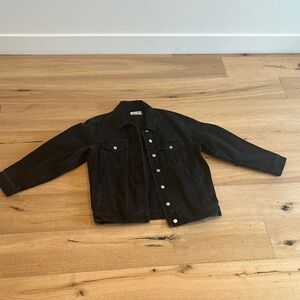 Madewell Black Denim Oversized Jacket